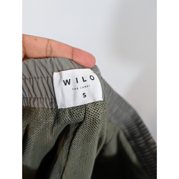 Anthropologie Wilo The Label Pants Women Sz S Green Parachute Joggers Gorpcore - Picture 6 of 9